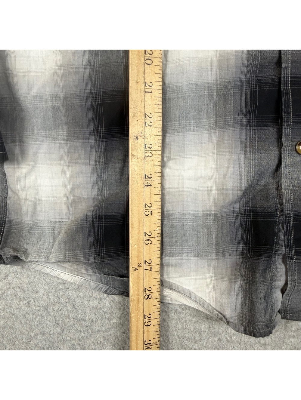 Pendleton Men’s Gray Black Plaid Shirt Long Sleeve Size Small - Picture 4 of 5